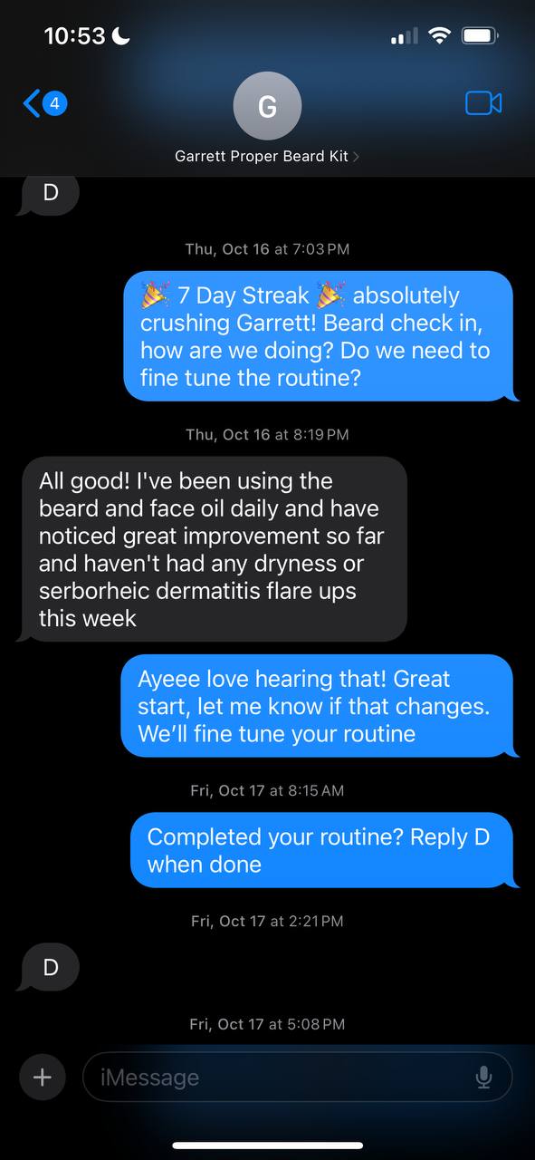 Text conversation